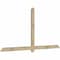 Ekena Millwork Eugene Rough Sawn Timber Gable Bracket, Douglas Fir, 96"W x 48"H x 2"D x 4"F, 12/12 Pitch GBW096X48X0204EUG00RDF - alternate 2
